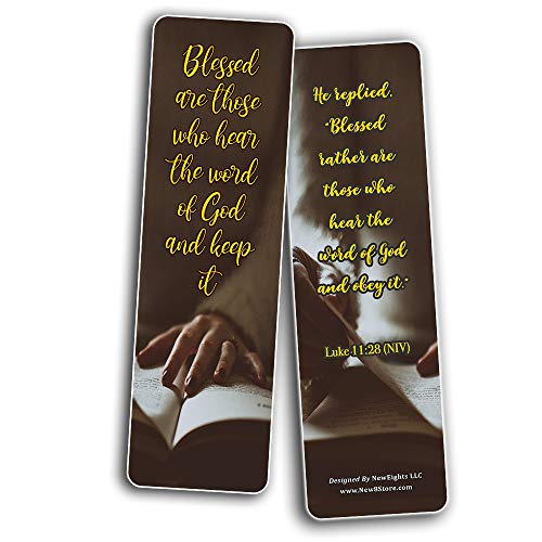 Bible Verses about the Word of God (30 Pack) - Well Designed with Easy To Memorize Bible Verses - VBS Sunday School Easter Baptism Thanksgiving Christmas Rewards Encouragement Motivational Gift
