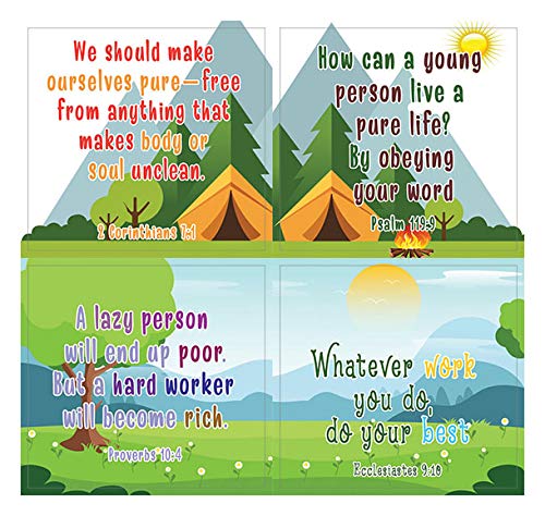 Christian Character Building Stickers for Kids Series 2 (20 Sheets) - Assorted Mega Pack of Inspirational Stickers
