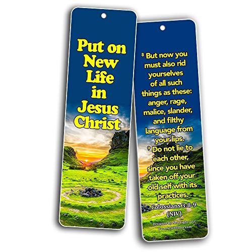 Life Changing Wisdom from God Bible Bookmarks (60 Pack) - Perfect Giveaways for Sunday School and Ministries Designed to Inspire Women and Men