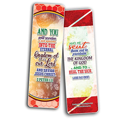 Enter to the Kingdom of God Bible Verses Bookmarks Cards (30-Pack) - Stocking Stuffers for Boys Girls - Children Ministry Bible Study Church Supplies Teacher Classroom Incentives Gift