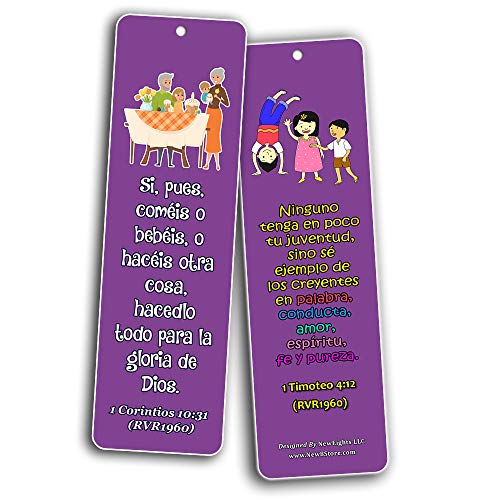 Spanish Powerful God Memory Verse RVR1960 Bookmarks (30-Pack)