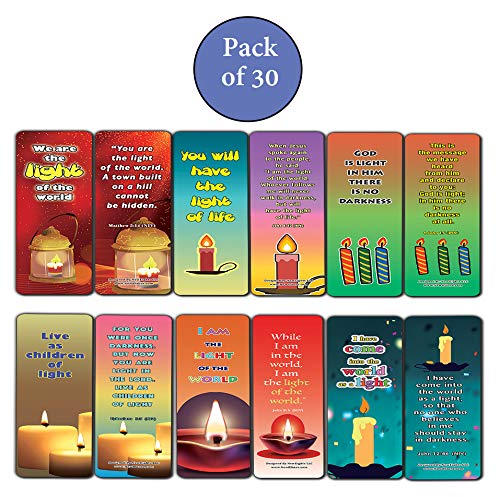 Light of the world Memory Verses Bookmarks