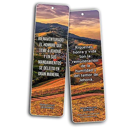 Spanish Scriptures Bookmarks - Friendship Bookmarks (RVR1960) (30-Pack) - Great Spanish Bible Text Compilation that is Handy and Easy To Bring Along With