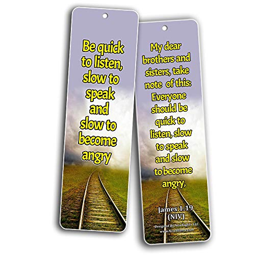 Life Changing Wisdom from God Bible Bookmarks (60 Pack) - Perfect Giveaways for Sunday School and Ministries Designed to Inspire Women and Men