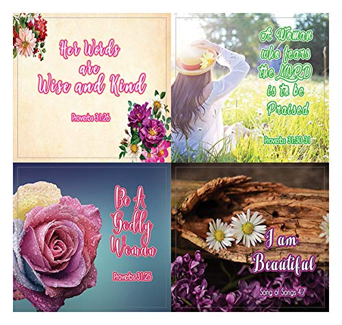 Christian Stickers for Women Series 1 (5-Sheet) - Inspiring and Motivational Stickers