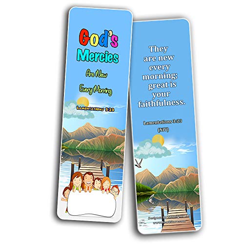 Thankful Bible Verses Bookmarks for Kids (60 Pack) - Bible Verses About Gratitude That Are Simple and Easy for Kids to Memorize