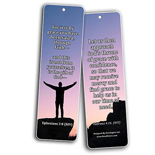 Bible Verses About Grace NIV (60 Pack) - Perfect Giftaway for Sunday School