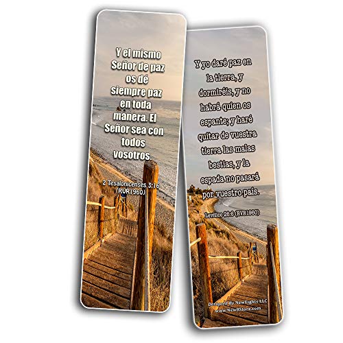 Spanish Peace Bible Verses Bookmarks