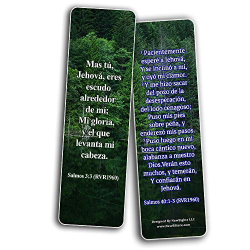 Spanish Encouraging Scriptures for Those Overcoming Depression Bookmarks