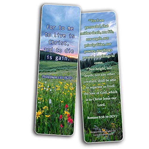 KJV Inspirational Bible Verses for Cancer Patients Bookmarks (30-Pack)