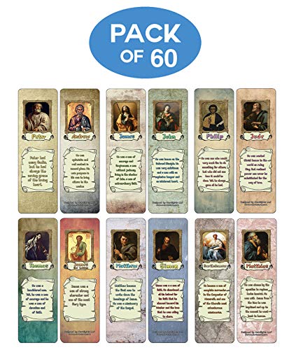 12 Apostles Bookmarks (60-Pack)