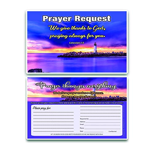 Prayer Request Pew Cards (60-Pack) - NEPC1040 Scenery - Track Down Prayer Request Efficiently