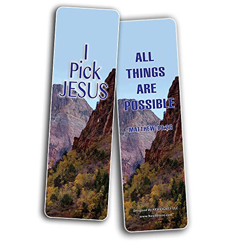 Christian Bookmarks - KJV Almighty God Inspirational Favorite Bible Verses