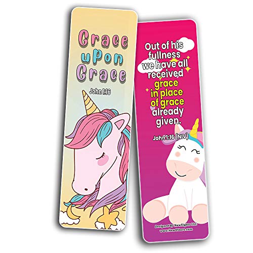 Christian Bookmarks Cards - Unicorn (30-Pack)
