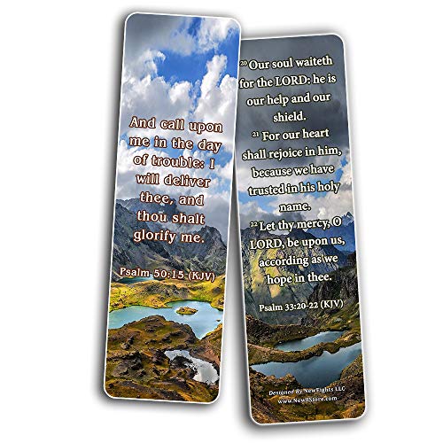KJV Inspirational Bible Verses for Cancer Patients Bookmarks (60-Pack)