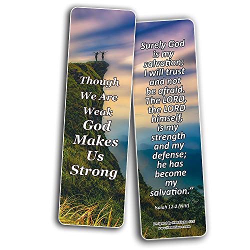 God Is My Strength Bible Bookmarks