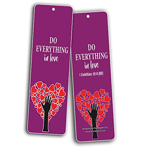 Bible Verses Bookmarks for Kids Boys Girls (60-Pack)- Character Building Bookmarker Bulk Set - Fruit of the Spirit - Philippians 4:13 - Honor Father Mother - Love One Another -Stocking Stuffers Gifts