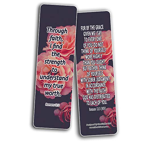 Christian Affirmations Bible Verses for Women Cards (12-Pack)