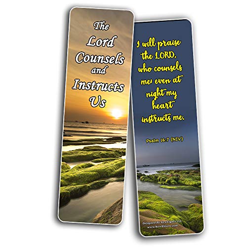 Religious Scriptures about Walking with God Bookmarks (30 Pack) - Handy Reminder Walking By Faith