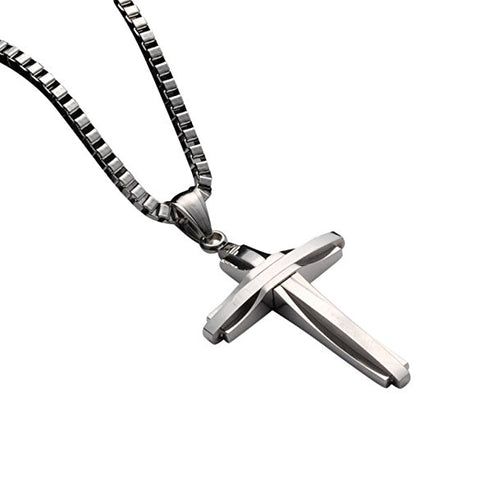 NewEights Stainless Steel Cross Necklace