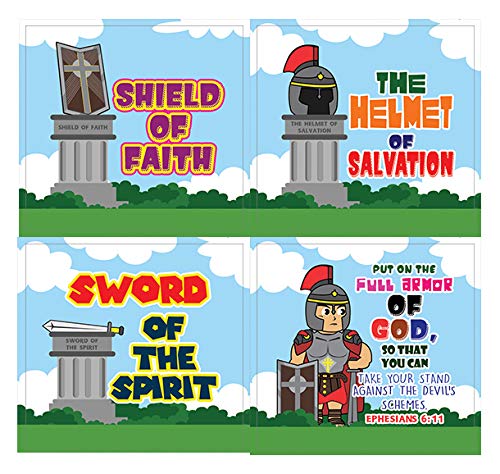 Armor of God Stickers Series 2 (10-Sheet) - VBS Sunday School Easter Baptism Thanksgiving Christmas Rewards Encouragement Gift
