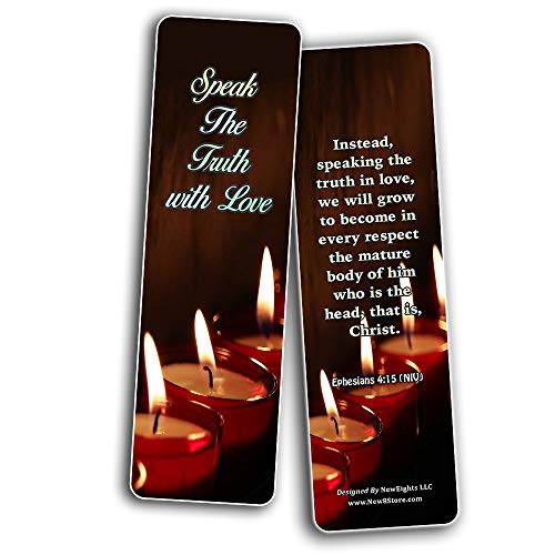 Bible Verses Bookmarks about Walking in the Truth (30 Pack) - Well Designed Easy Memorize Bible Verses - Stocking Stuffers Devotional Bible Study - Church Ministry Supplies Teacher Classroom Incentive