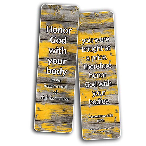 Devotional Bible Verses for Youth Bookmarks (60 Pack) - Perfect Giveaways for Sunday School and Ministries Designed to Inspire Teens and Young People
