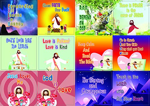 Christian Faith Stickers for Kids (5 Sheets) - Inspirational Stickers for Kids