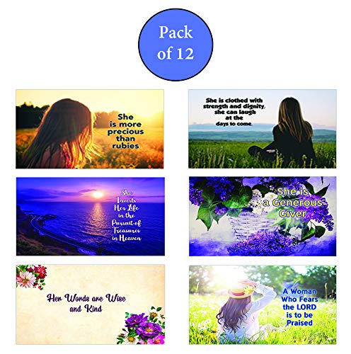 Bible Verses About Virtuous Woman Postcards