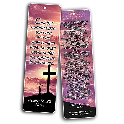 KJV Religious Bookmarks - Bible Verses About Financial Blessings (30 Pack) - Handy Bible Scriptures About About Financial Blessings