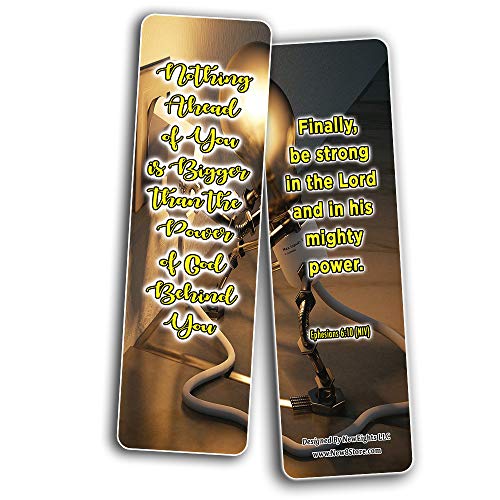 Trusting God And Not Worrying Religious Christian Bookmarks (60-Pack) - Perfect Giftaway for Sunday School and Ministries