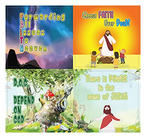 Christian Faith Stickers for Kids (5 Sheets) - Inspirational Stickers for Kids