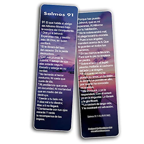 Spanish Psalm 91 Bookmarks Cards RVR1960