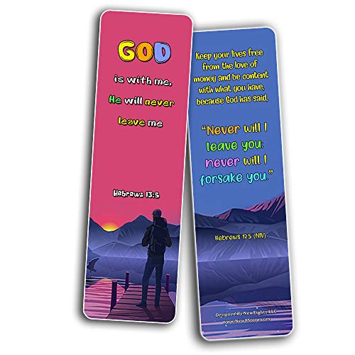 Christian Bookmarks for Kids - Life Changing (60 Pack) - Perfect Gift away for Sunday School and Ministries - Christian Stocking Stuffers Birthday Assorted Bulk Pack