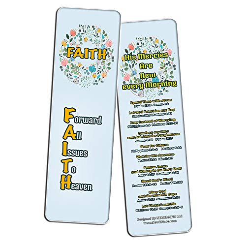 Christian Prayer Inspirational Bookmarks Cards KJV