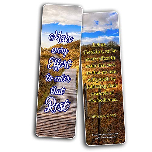 Encouraging Scriptures Bookmarks About Rest and Renewal (60-Pack)