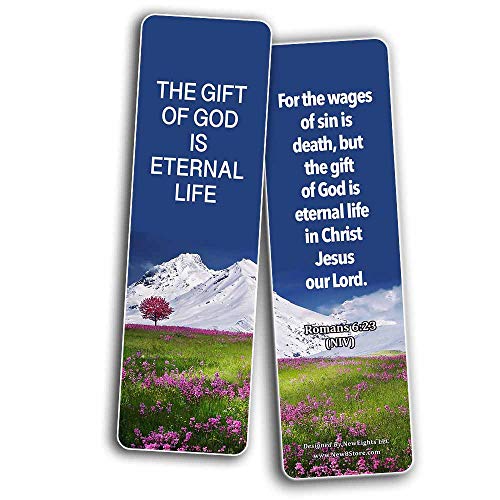 Top Bible Verses Bookmarker Cards (30 Pack) - Christian Gifts for Men Women - Jesus is Risen Resurrection of Christ God's Love - Church Supplies Encouragement