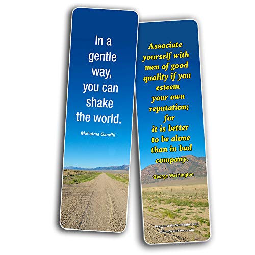 Inspirational Quotes Bookmarks Cards Series 4 (12-Pack)