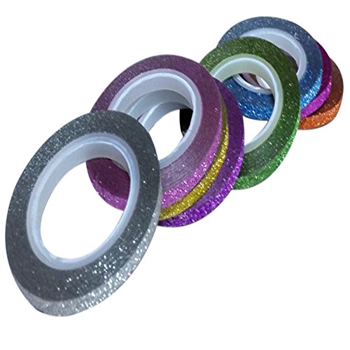 New8Beauty Nail Polish Strips 8-Pack - Nail Striping Tape for Nail Art Decoration Stickers 3mm Thick