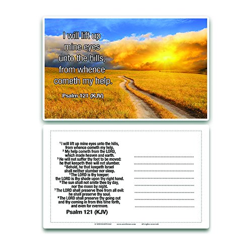 Religious Postcards (30-Pack) - Psalms KJV Psalm 91 46 118 121 139 144 - Bulk Collection & Gift with Inspirational, Motivational, Encouragement Messages