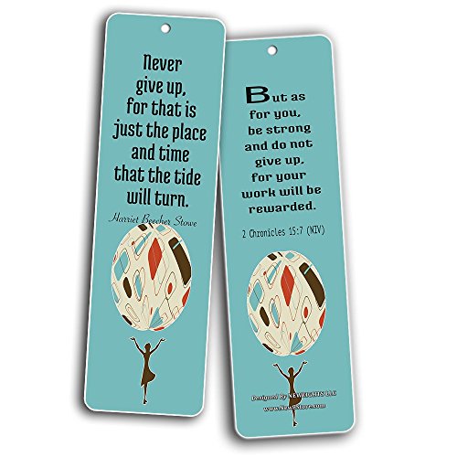 Religious Bookmarks for Women (12-Pack Series 2) - Bible Verses Encouragement in Christian Faith Living - Great Gifts for Women Moms Daughters Christmas Thanksgiving Stuffers - Philippians 4:13