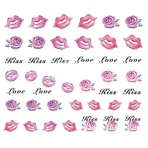 New8Beauty Nail Art Stickers Decals (50-Pack)