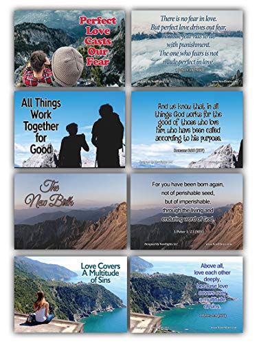Daily Devotional Topical Bible Verses NIV Flashcards (120 Pack) - Perfect Giveaways for Sunday Schools and Ministries