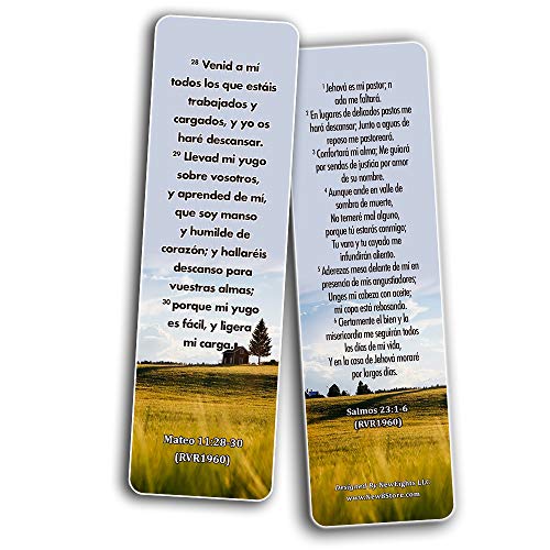 Spanish Religious Bookmarks - Bible Verses About Trusting the Lord During Crisis (30-Pack)