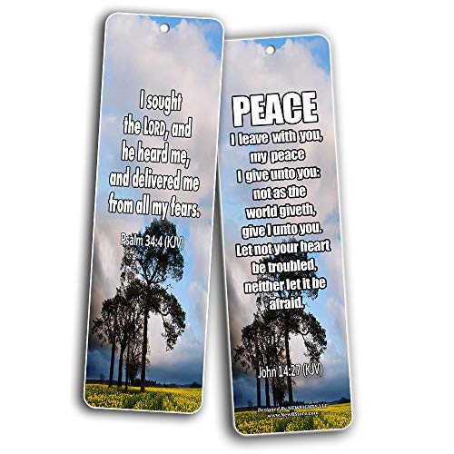 Encouragement Bible Verses And Quotes Bookmarks KJV (60-Pack) - Awesome Gift Idea for Friends and Loved Ones