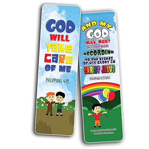 Top Bible Verses for God's Promises Bookmarks for Kids