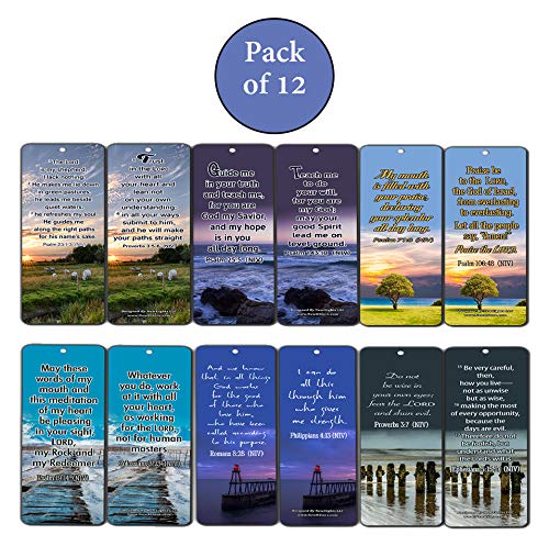 Powerful Bible Verses to Live by Bookmarks NIV (12-Pack)