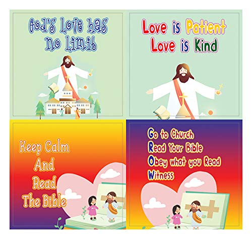 Christian Faith Stickers for Kids (5 Sheets) - Inspirational Stickers for Kids