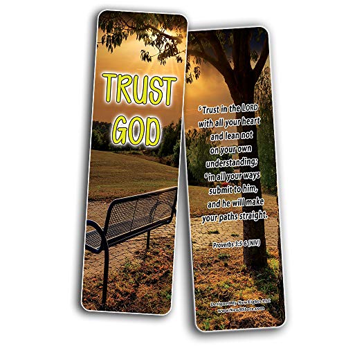 Bible Verses on Surrender to God Bookmarks (30-Pack) - Handy Reminder About Surrendering to God