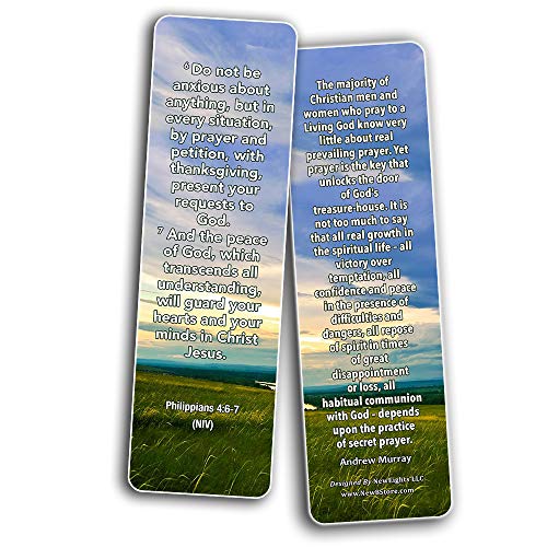 The Serenity Prayer Bookmarks (60 Pack) - Serenity Prayers that are Simple and Easy to Memorize